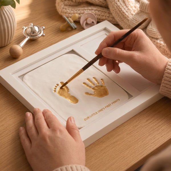Step 3 · painting print gold