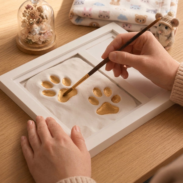 Step 3 · painting print gold